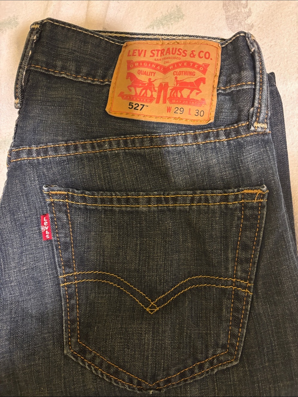 Levi's 527 Men's Dark Denim Bootcut Jeans